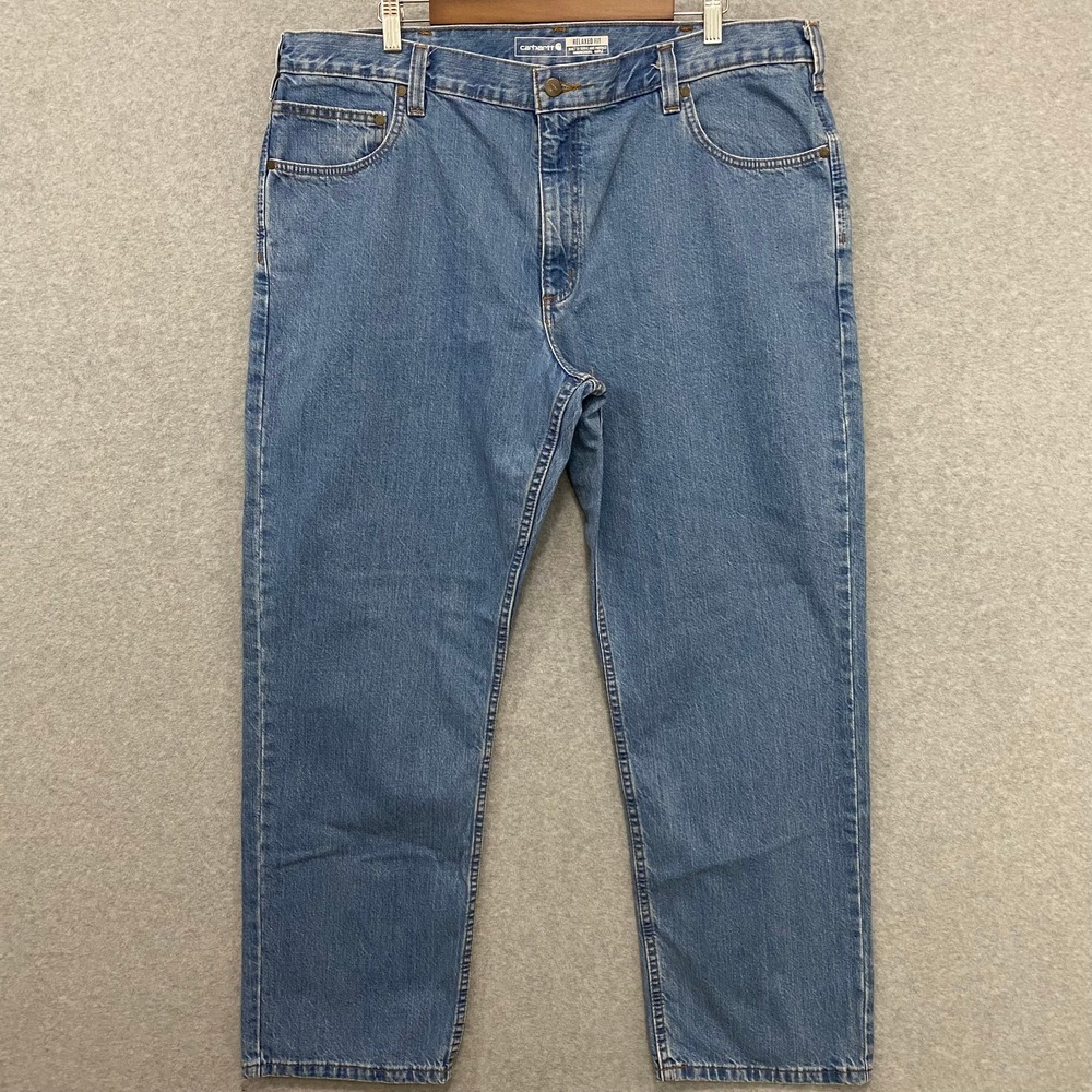 CARHARTT Men's 40x30 Relaxed Fit Straight Leg Denim Blue Jeans BD5119-M NWT